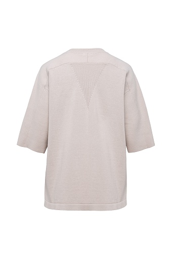 Джемпер с рукавом три четверти, кремовый