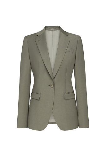 Пиджак на одной пуговице, цвет оливковый ZEA