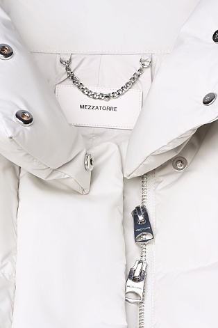 Пуховик оверсайз, цвет белый