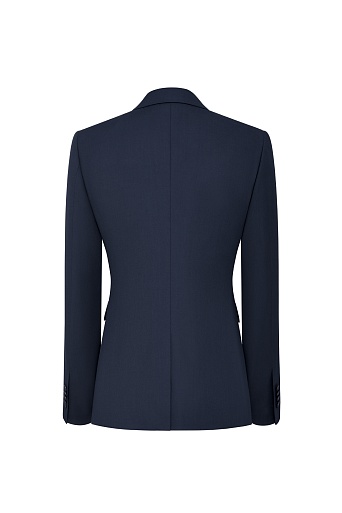 Костюмный жакет на одной пуговице, темно-синий KARLA