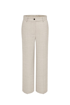 Прямые костюмные брюки, серо-бежевые MARIA