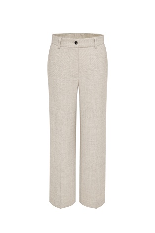 Прямые костюмные брюки, серо-бежевые MARIA