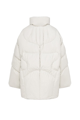 Пуховик оверсайз, цвет белый