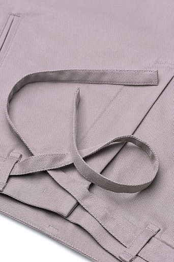 Широкие брюки с декоративным поясом, цвет серый