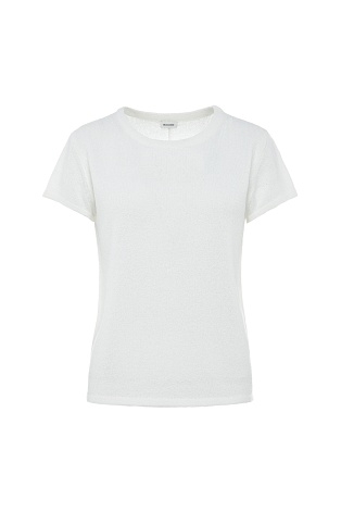 Трикотажный топ из букле, белый