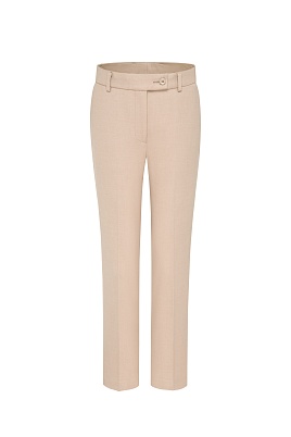 Зауженные брюки со стрелками, цвет бежевый EMMY