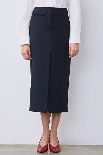 Юбка-карандаш, темно-синия  Luisa