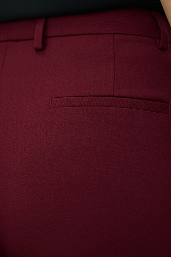 Зауженные брюки со стрелками, винные ANNIKA
