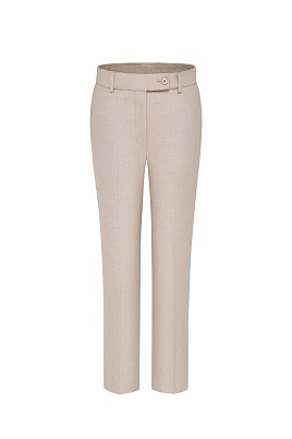Зауженные брюки со стрелками, цвет бежевый EMMY