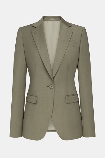 Пиджак на одной пуговице, цвет оливковый ZEA