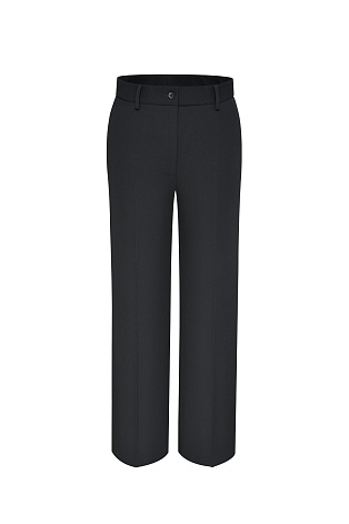 Черные прямые брюки со стрелками