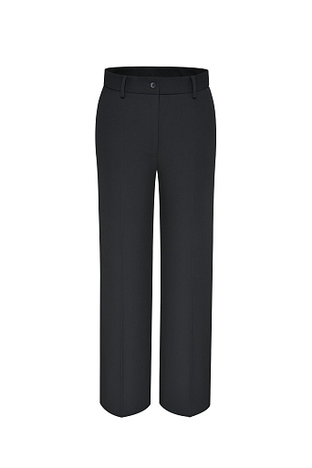 Прямые костюмные брюки, черные