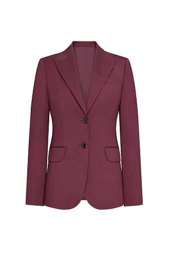Приталенный жакет на двух пуговицах, винный AGATHA