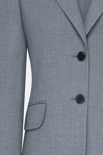 Костюмный жакет на пуговицах, серый AGATHA