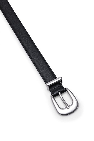 Кожаный ремень, черный