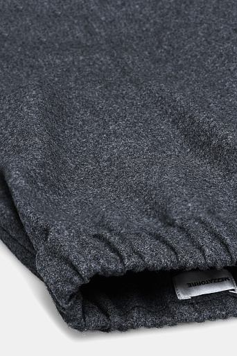 Зауженные брюки-джоггеры, темно-серые меланж