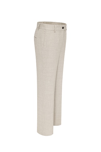 Прямые костюмные брюки, серо-бежевые MARIA