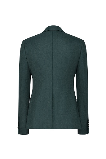 Костюмный жакет в елочку, темно-серый