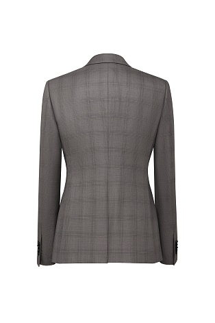 Костюмный жакет в клетку, серый Smoking