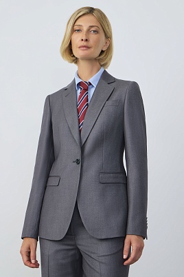 Однотонный жакет, серый MIRA