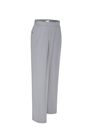 Прямые брюки со стрелками, серые