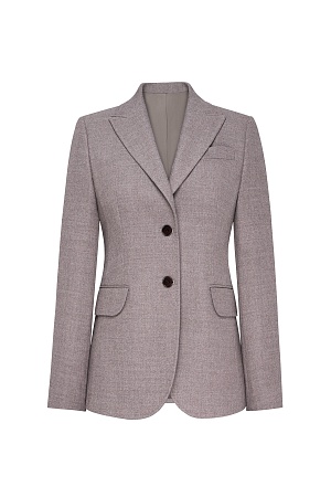 Серый пиджак в синюю клетку SMOKING II