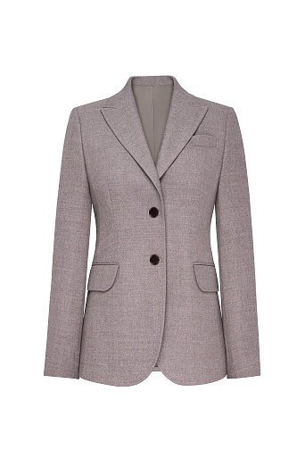 Костюмный жакет на двух пуговицах, розовый