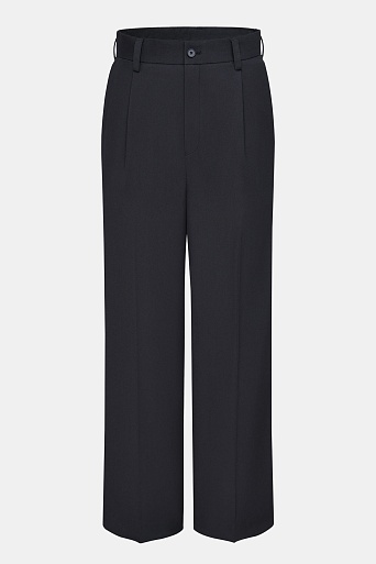 Свободные брюки со стрелками, черные