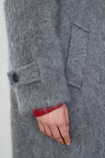 Кашемировое пальто, серое