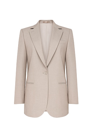 Удлиненный жакет, цвет бежевый MILA