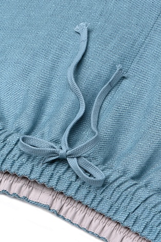 Трикотажные брюки на резинке, синие