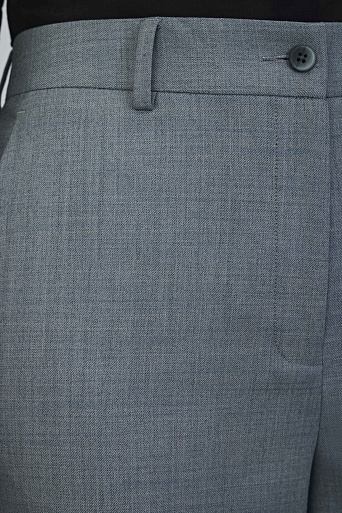 Костюмные однотонные брюки, серые MARIA