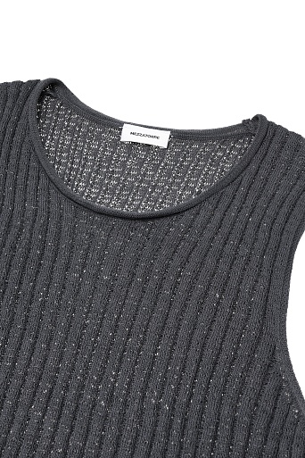 Топ без рукавов с рваным эффектом, серый