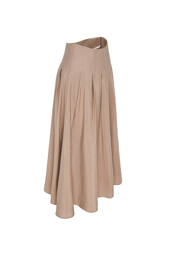 Длинная юбка, коричневая