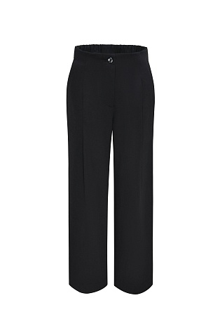 Прямые брюки со стрелками, черные