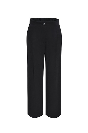 Прямые брюки со стрелками, черные