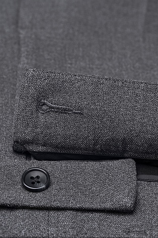 Брюки прямого силуэта, серый меланж