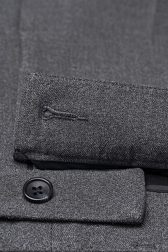 Брюки прямого силуэта, серый меланж