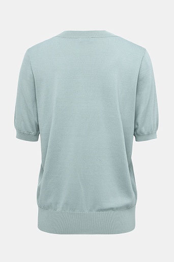 Трикотажная футболка из тенселя, мятная