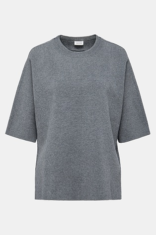 Джемпер с рукавом три четверти, серый