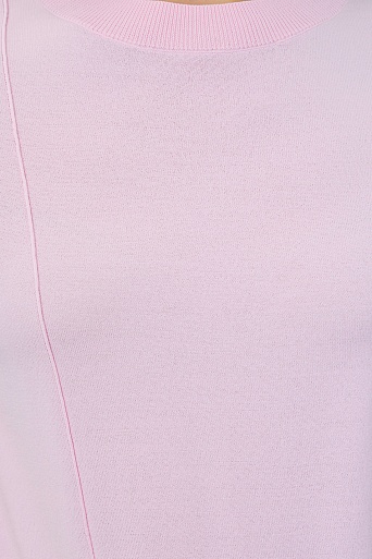 Трикотажная футболка из тенселя, нежно-розовая