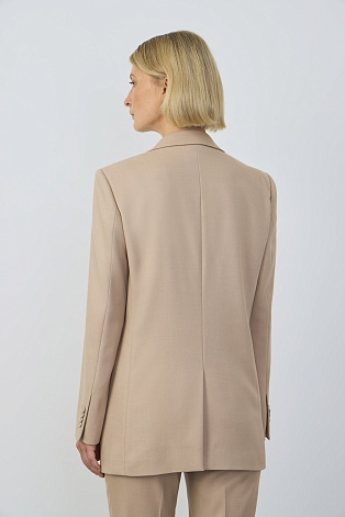 Однотонный жакет, цвет бежевый MILA