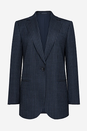 Серый пиджак в синюю клетку SMOKING II