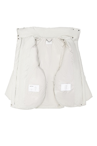 Пуховик оверсайз, цвет белый