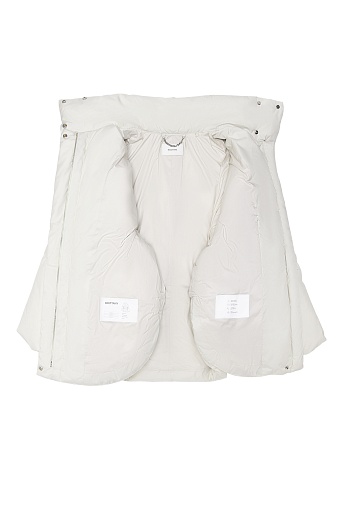 Пуховик оверсайз, цвет белый