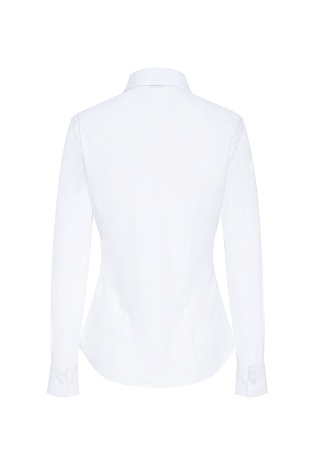 Белая блуза в рубашечном стиле