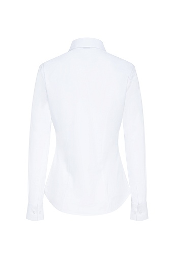 Белая блуза в рубашечном стиле