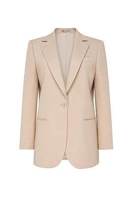 Однотонный жакет, цвет бежевый MILA