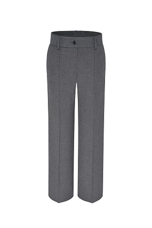 Прямые брюки со стрелками, темно-серые