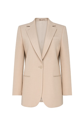 Однотонный жакет, цвет бежевый MILA